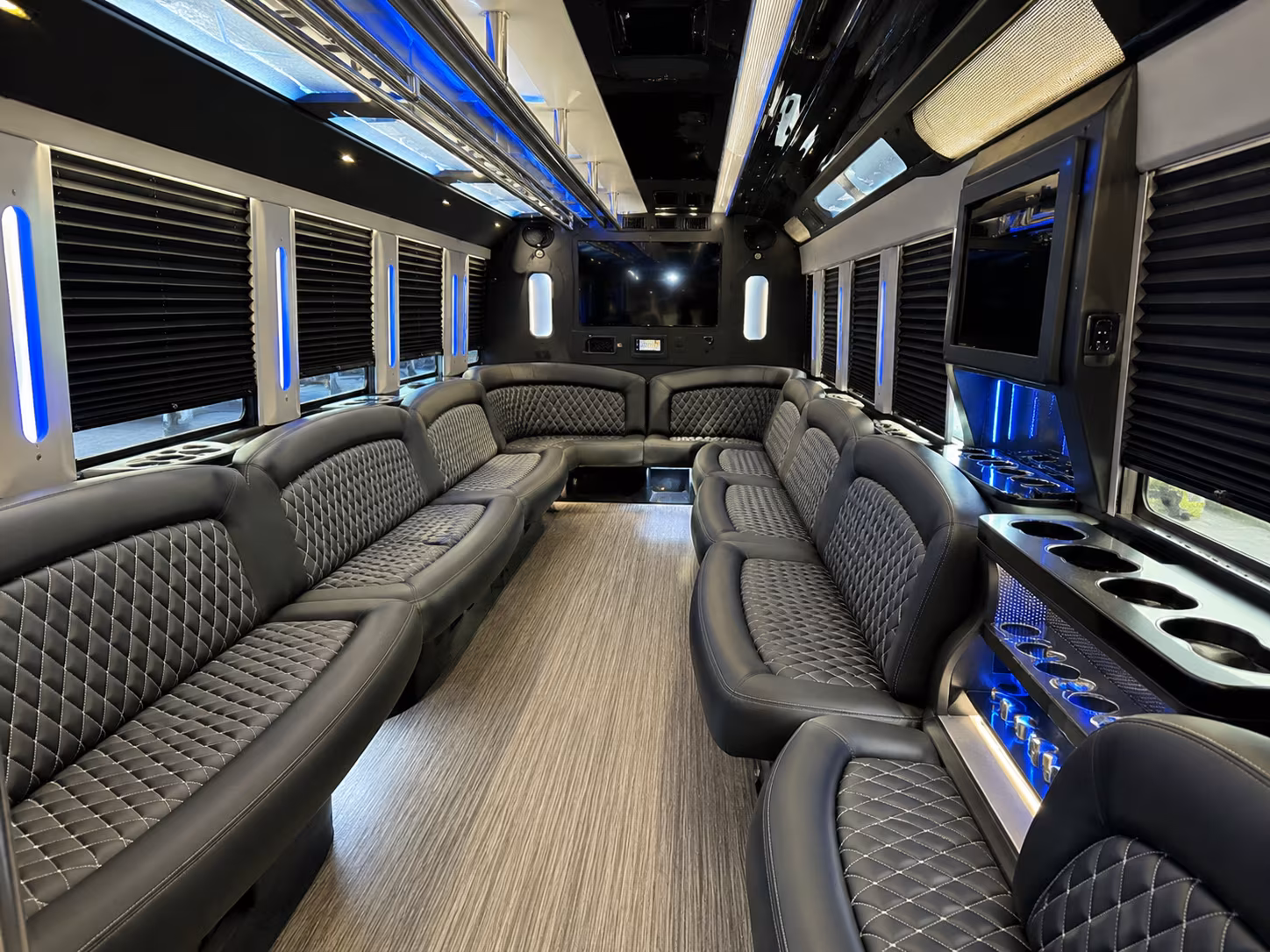 clinton birthday party bus rental