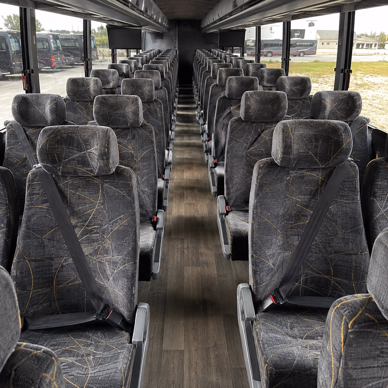 clinton charter bus interior gallery