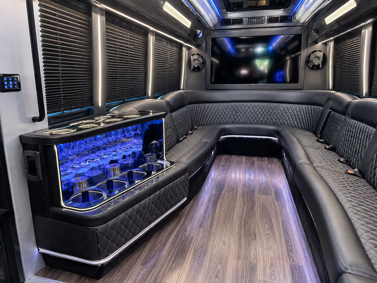 clinton concert party bus rental