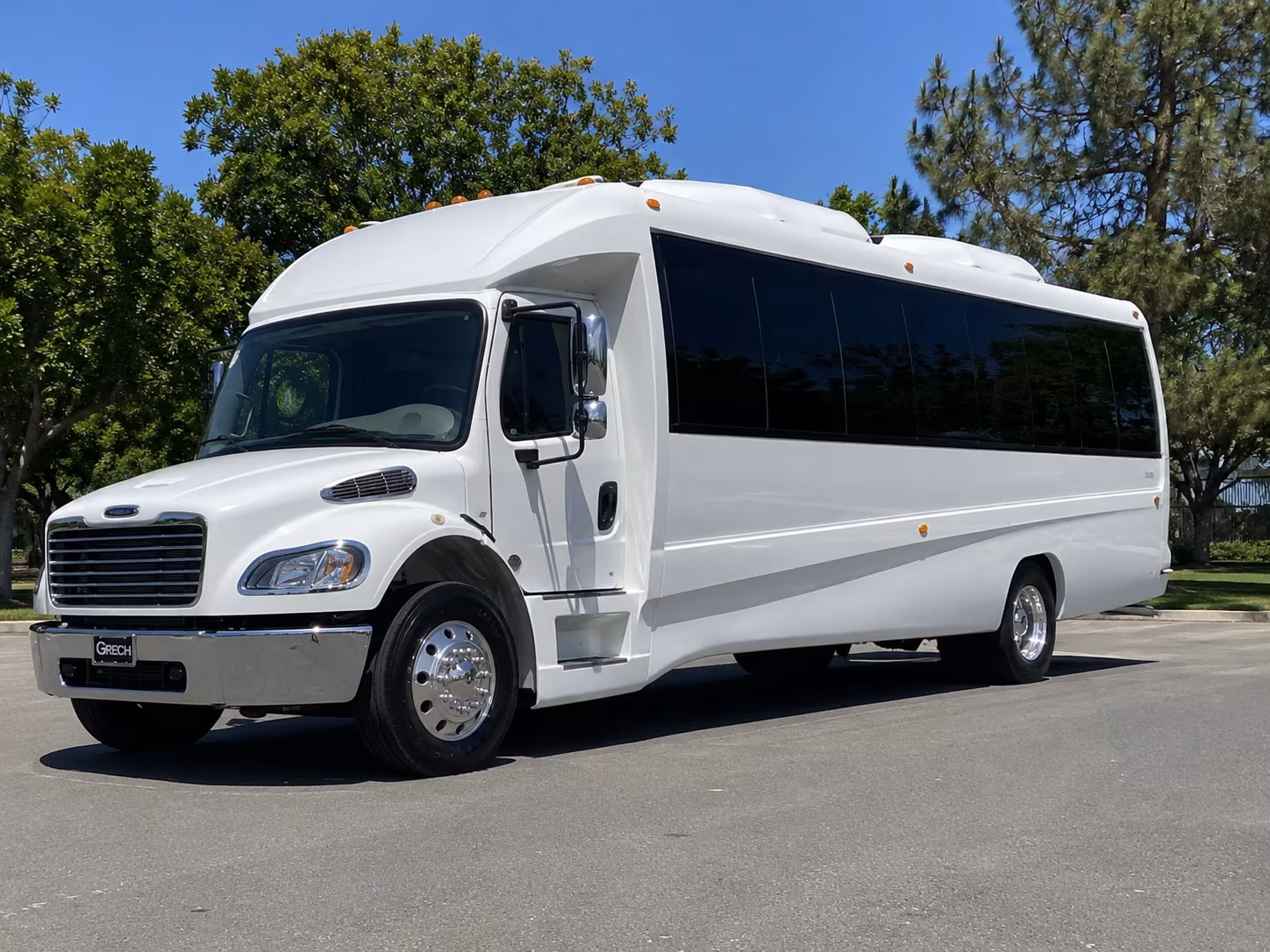 clinton corporate party bus rental