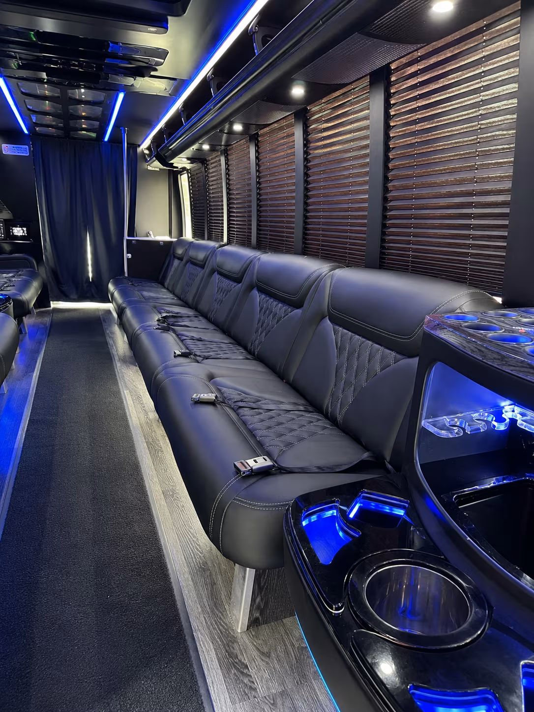 clinton holiday party bus rental