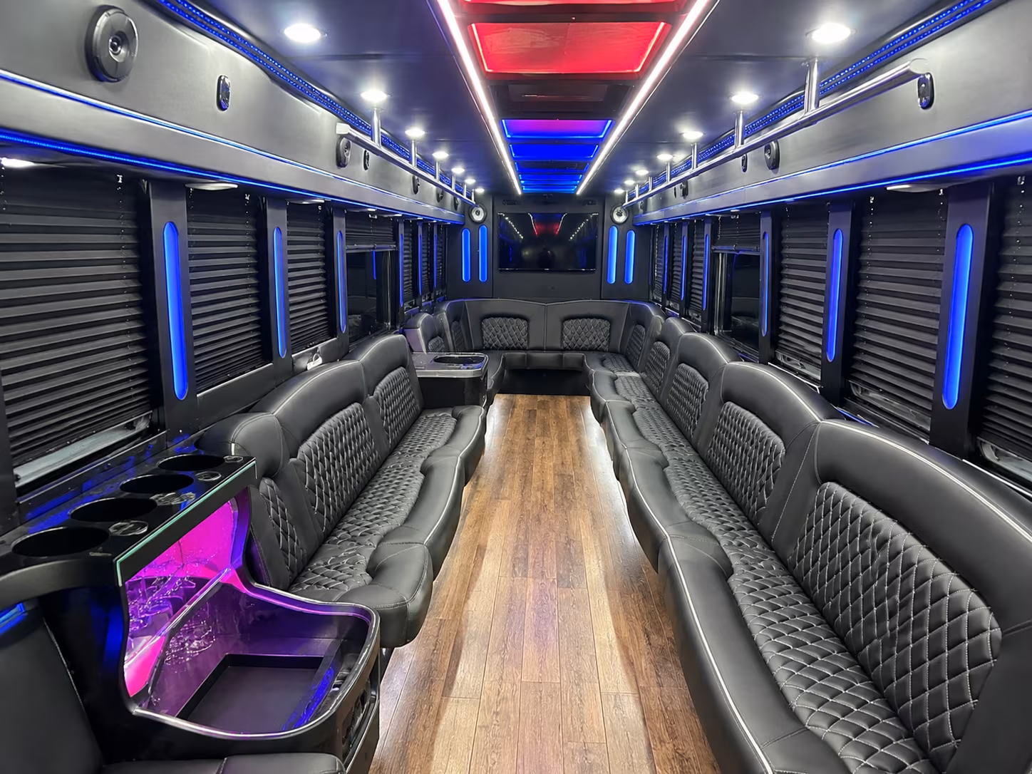 clinton prom party bus rental